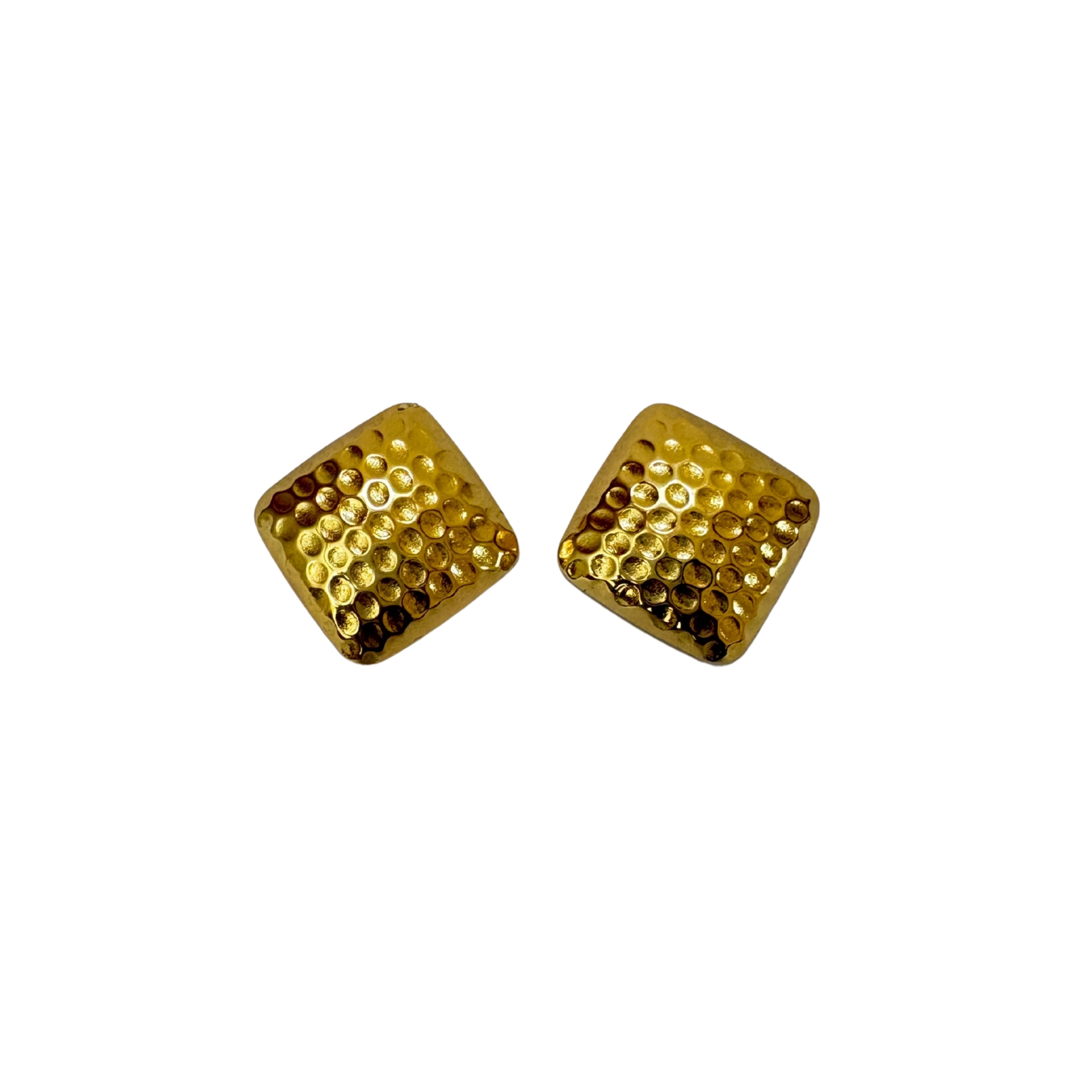 16 Xavi Jewellery Gold-Tone Heart Lock Stud Earrings – Minimal Love-Inspired Design - Image 1