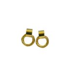 Xavi Jewellery Textured Gold Hoop Earrings – Modern Minimal Statement