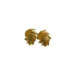 Xavi Jewellery Golden Wing Stud Earrings – Bold Sculpted Statement