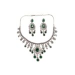 Xavi Jewellery Emerald Royale Necklace Set – Premium Statement Bridal Collection