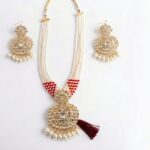 Multi-Strand Pearl & Kundan Long Necklace Set