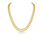 1-Gram Gold Plated Double Strand Beaded Necklace