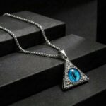 Gothic All-Seeing Blue Eye Pendant