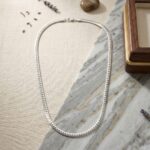 Anti-Tarnish Flat Link Stacking Chain