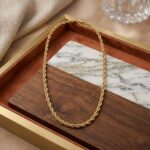 1-Gram Gold Plated Rope Chain