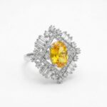 Premium AD Pear Halo Bypass Split Shank Ring