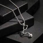 Silver-Tone Stethoscope Pendant