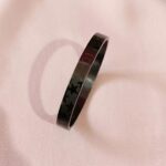 Flat Black Stainless Steel Celestial Bracelet