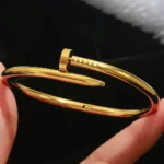 Gold-Tone Wrap Nail Bangle