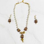 Deep Maroon Ethnic Motif Necklace Set