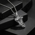 Premium Silver-Tone Hollow Sneaker Pendant