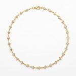 1-Gram Gold Plated Triangle Crystal Choker